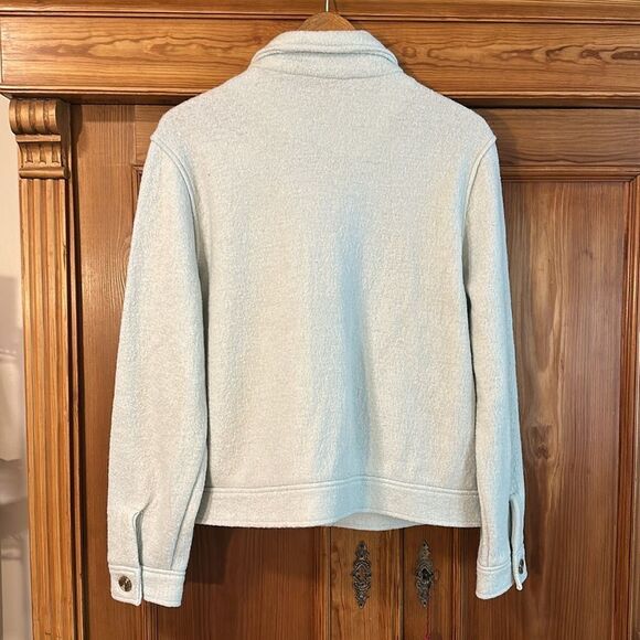 JOIE Boiled Wool Blend shaket Jacket seafoam
Size large NEW NWT - Picture 4 of 9